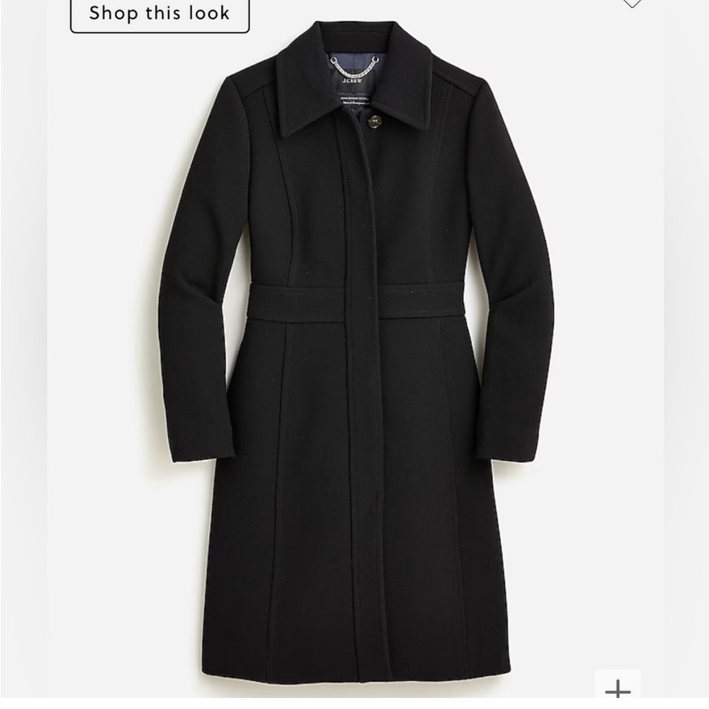 LIKE NEW JCREW lady day wool coat 3M Thinsulate